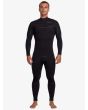 Hombre con traje de surf con cremallera en el pecho Quiksilver Marathon Sessions 5/4/3mm Negro