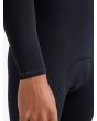 Hombre con traje de surf con cremallera en el pecho Quiksilver Everyday Sessions 5/4/3mm negro Primaloft