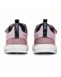 Zapatillas On Running Cloud Play Kids color rosa céfiro y blanco para niño/a 4-8 años talón