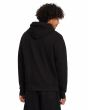 Hombre con sudadera de capucha y cremallera Volcom Single Stone negra posterior