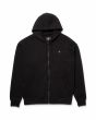 Sudadera con capucha y cremallera Volcom Single Stone color negro para hombre