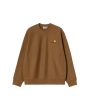 Sudadera Carhartt WIP American Script Hamilton Brown para hombre