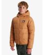 Niño con anorak aislante Quiksilver Scaly Reversible Marrón almendra