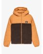 Chaqueta aislante con capucha Quiksilver Youth Scaly Reversible Jacket Almond para niño 8-16 años forro sherpa reverso