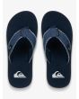 Sandalias Quiksilver Monkey Abyss azul marino para hombre tiras aspecto deshilachado
