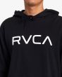 Hombre con Sudadera con capucha RVCA Big RVCA Negra logo
