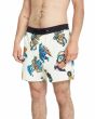 Hombre con Bañador Volcom FA Bob Mollema Trunk 16'' Beige Claro cintura elástica
