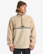 Hombre con sudadera sherpa con media cremallera Billabong Boundary Tombstone Desert