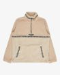 Sudadera polar con cremallera parcial Billabong Boundary Tombstone Beige para hombre