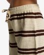 Mujer con Pantalón Playero Billabong Hot Stripe Teak cordón cintura