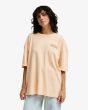 Mujer con Camiseta de manga corta Billabong Waterfall color melocotón