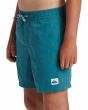 Niño con bañador Quiksilver Everyday Solid Volley 14'' Azul Colonial cintura elástica