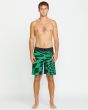 Hombre con Bañador Volcom Spiral Stn Mod 20'' Verde Menta cintura clásica 