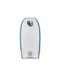 Tabla de Bodyboard Empire Botha PP+ Aqua/White slick blanco con cola creciente y rails 55/45