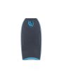 Tabla de Bodyboard Empire Botha PP+ Gunmetal Grey/Turquoise deck gris metal con canales estándar