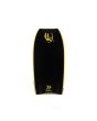Slick de Tabla de Bodyboard Empire Go PP Negro-Amarillo-Negro cola creciente