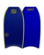 Tabla de bodyboard Sniper Pulse DK PP Elite Series azul con cantos amarillos 42,5"