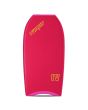 Bodyboard Turbo IV PP Rojo/Blanco - Vista frontal con logo y cola creciente