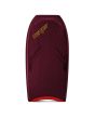 Tabla de Bodyboard Turbo The Six PP Granate/Rojo deck granate con cóncavo quad