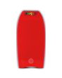 Tabla de Bodyboard Turbo V PP Gris/Rojo con slick rojo y canales cuádruples