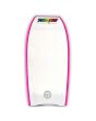 Tabla de Bodyboard Turbo V PP Azul Cielo/Blanco con slick blanco y tail piece