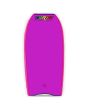 Bodyboard Turbo x Flow PP Rojo/Violeta Jade - Slick Surlyn violeta y canales estándar