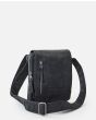 Bolso bandolera Rip Curl Leazard Pouch negro para hombre lateral