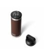 Botella térmica aislante Yeti Rambler Bottle 18oz - 532ml Marrón Wetlands Brown abierta
