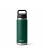 Botella Termo Yeti Rambler 26oz con tapón antifugas Chug color Verde Black Forest Green