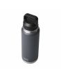 Botella Termo Yeti Rambler 36oz - 1065ml Gris Carbón cerrada