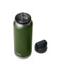 Botella Termo Yeti Rambler 36oz - 1065ml Highlands Olive abierta