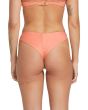Mujer con Braguita de Bikini Volcom Simply Seamless Cheekini Sunset corte atrevido