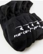 Pack Calcetines invisibles Rip Curl Invisi Sock 5-PK Negros 5 pares para hombre logo