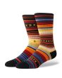Calcetines Stance Curren ST Crew Indigo con diseño multicolor y caña media 