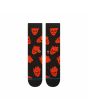Vista superior Calcetines Stance Fallin In Skull Crew Negros Unisex