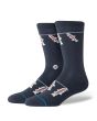 Calcetines Stance Gone Fishin Crew Azul Marino Unisex 