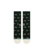 Calcetines Stance Huntin Crew verde pino con estampado de patos Unisex frontal