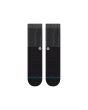 Calcetines Stance Icon Pop Crew Negros Unisex con logo bordado y puntera sin costuras