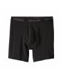 Calzoncillos Patagonia Men's Essential Boxer Briefs 6" negros para hombre frontal