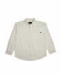 Camisa de manga larga Deus Ex Machina Frizell Twill Shirt Dirty White para hombre