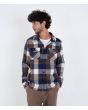 Hombre con camisa de franela Hurley Ranger Azul Marino a cuadros 