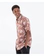 Hombre con Camisa de manga corta Hurley One and Only Lido Stretch Martian Rust lateral