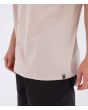 Hombre con Camisa de manga corta Hurley Woven Low Tide Bone Beige etiqueta