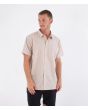 Hombre con Camisa de manga corta Hurley Woven Low Tide Bone Beige