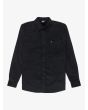 Camisa de pana Quiksilver Smoke Trail Cord Negra para hombre