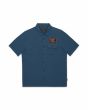 Camisa de manga corta Volcom Slab City azul para hombre