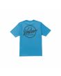 Camiseta de manga corta con protección solar UV 50+ Volcom Stone Stamp UV Azul para hombre posterior