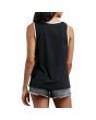 Mujer con Camiseta de asas Volcom Cosmic Clash Tank Negra posterior