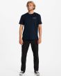 Hombre con Camiseta orgánica de manga corta Billabong A/Div Arch Azul Marino frontal