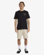 Hombre con Camiseta de manga Billabong Arch Fade Premium negra ajuste